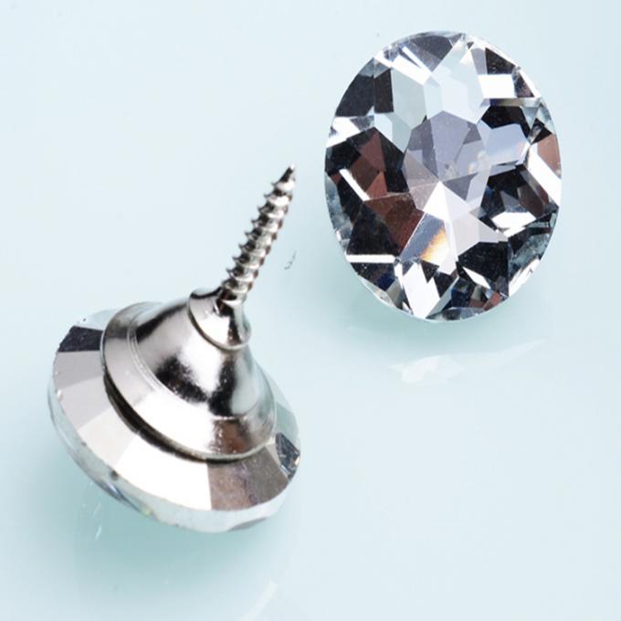 투명한 25mm 직경이 다 작풍 각종 크기 수정같은 모조 다이아몬드에 의하여 단추를 끼웁니다