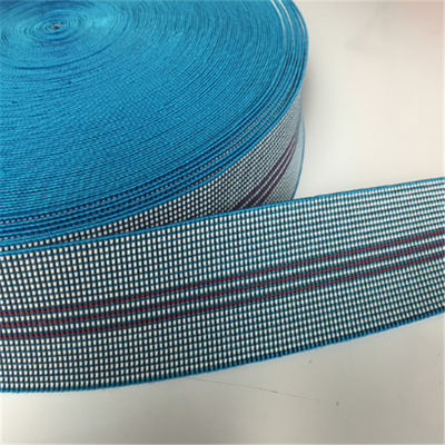 중국 50mm 파랑 소파 탄력 있는 가죽 끈 PE 중국 고무 털실 물자 협력 업체